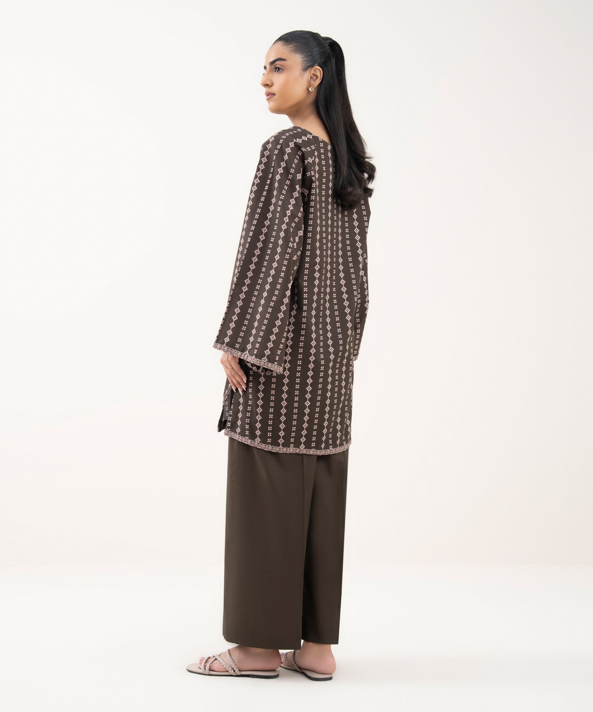 2 Piece - Printed Cotton Suit