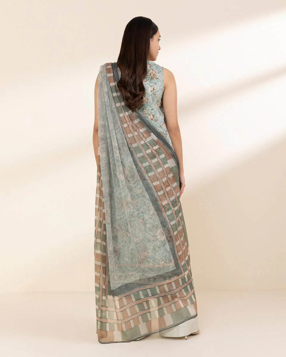 3 Piece - Printed Lawn Suit