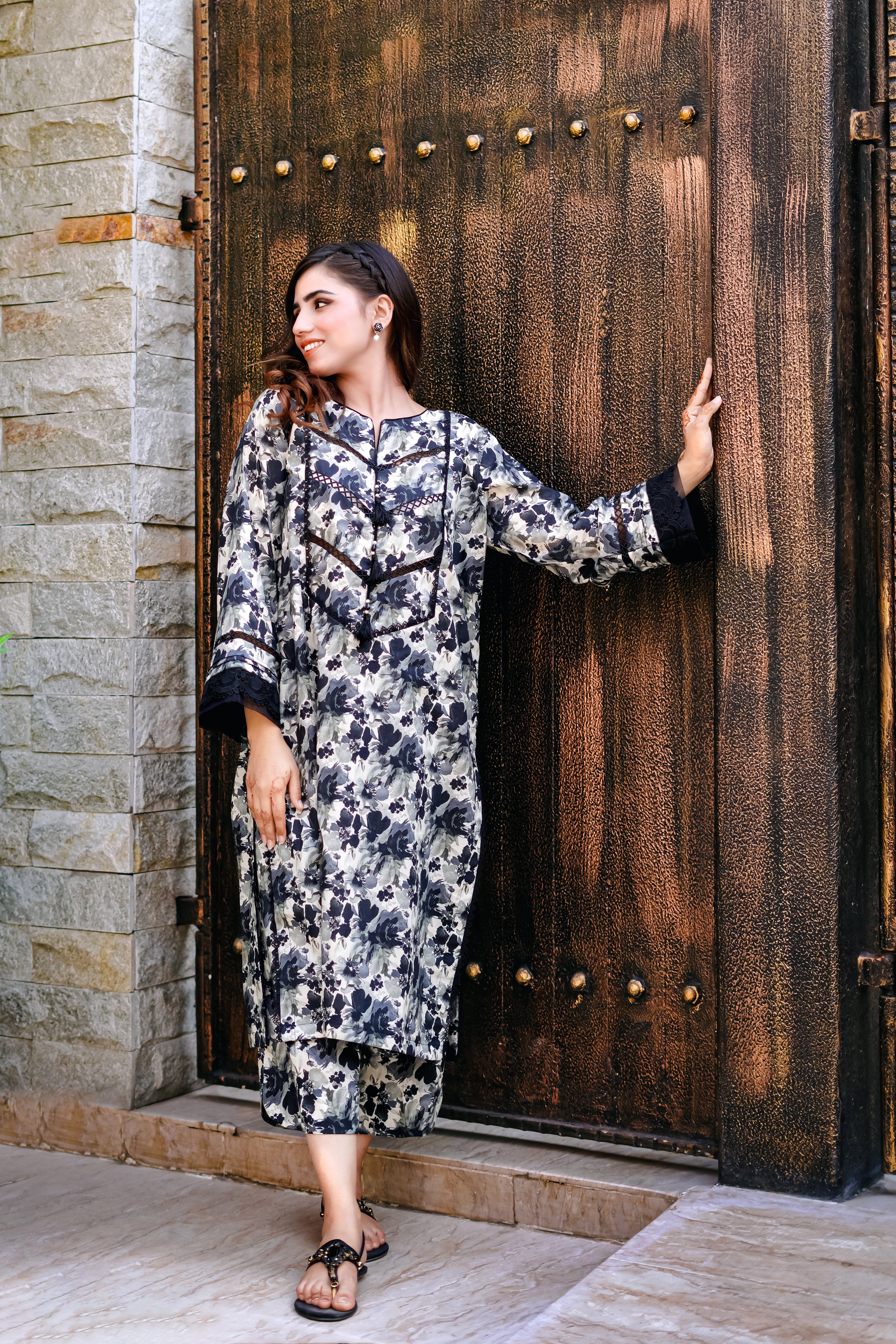 2- Piece Printed Suit (B11219)