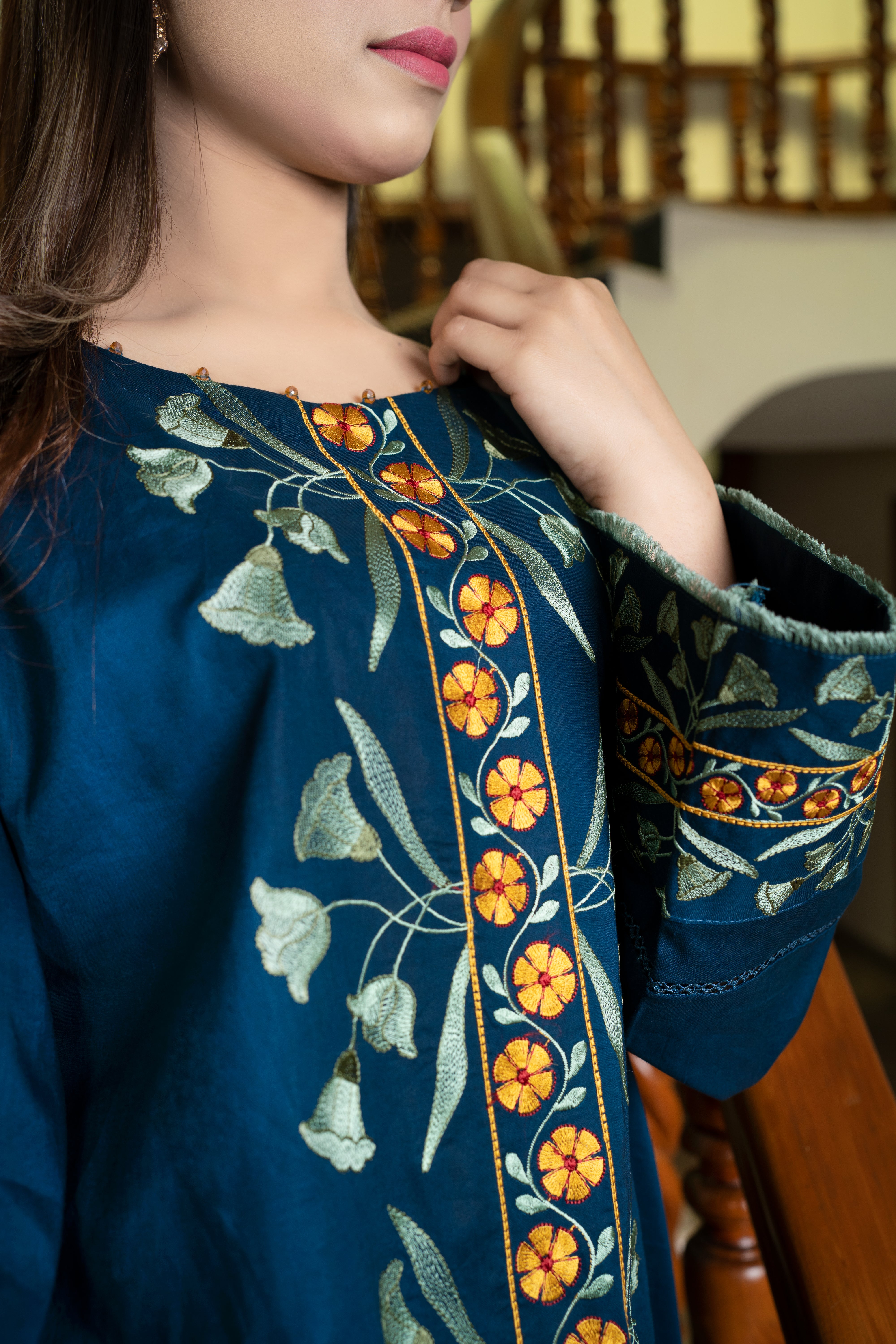 2 - Piece Embroidery Suit (B11203)