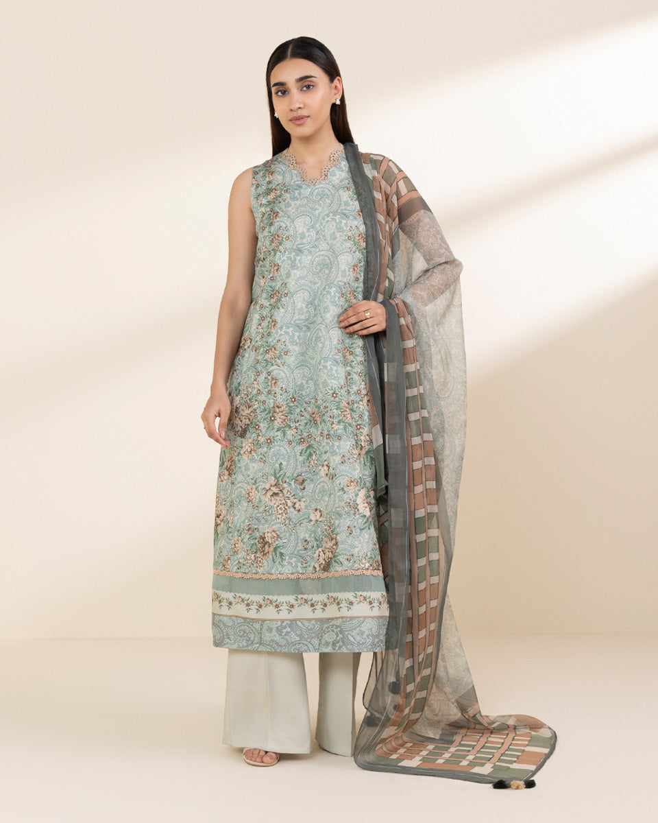 3 PC | Printed Lawn | Unstitched
