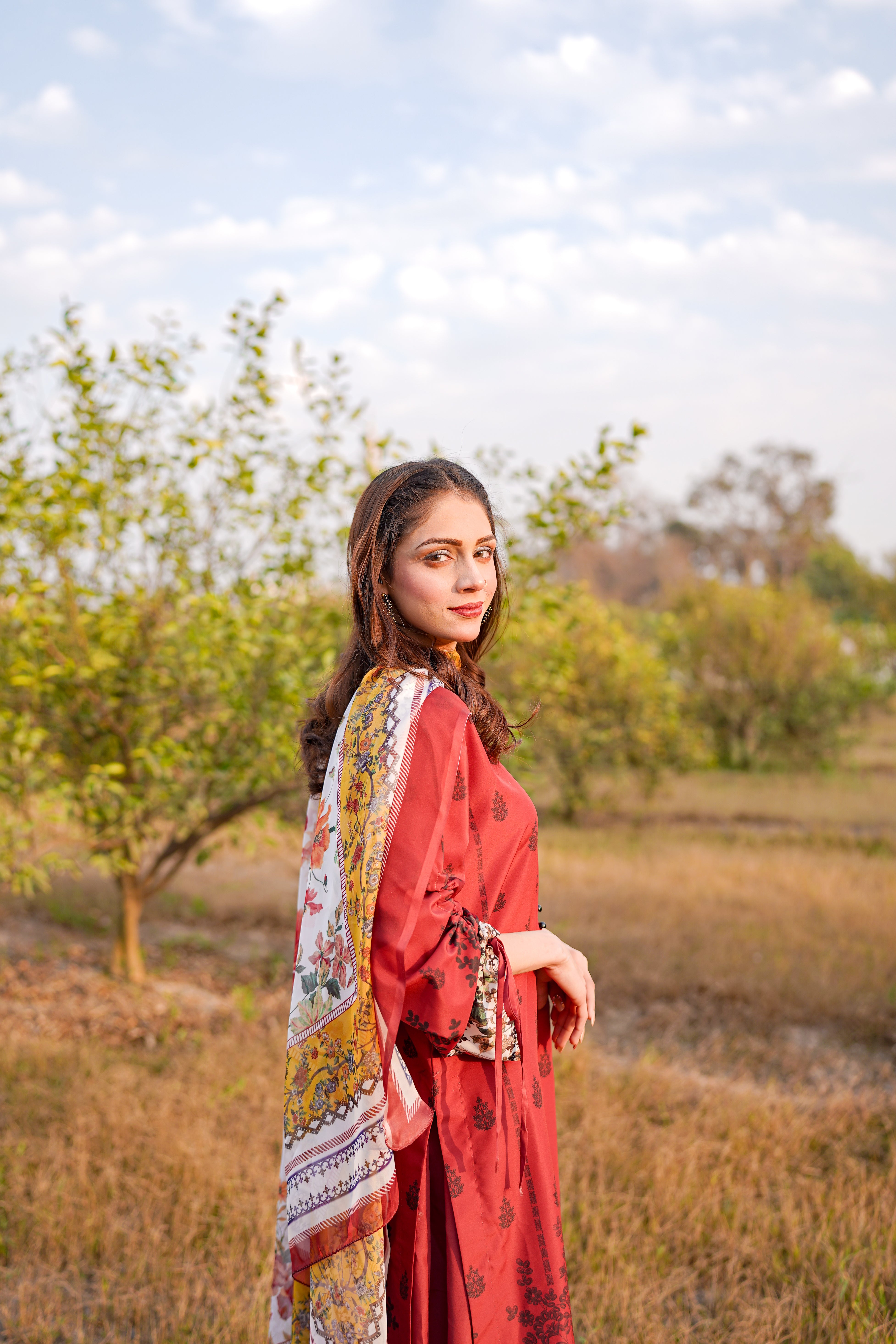 3- Piece Printed Suit (R11225)