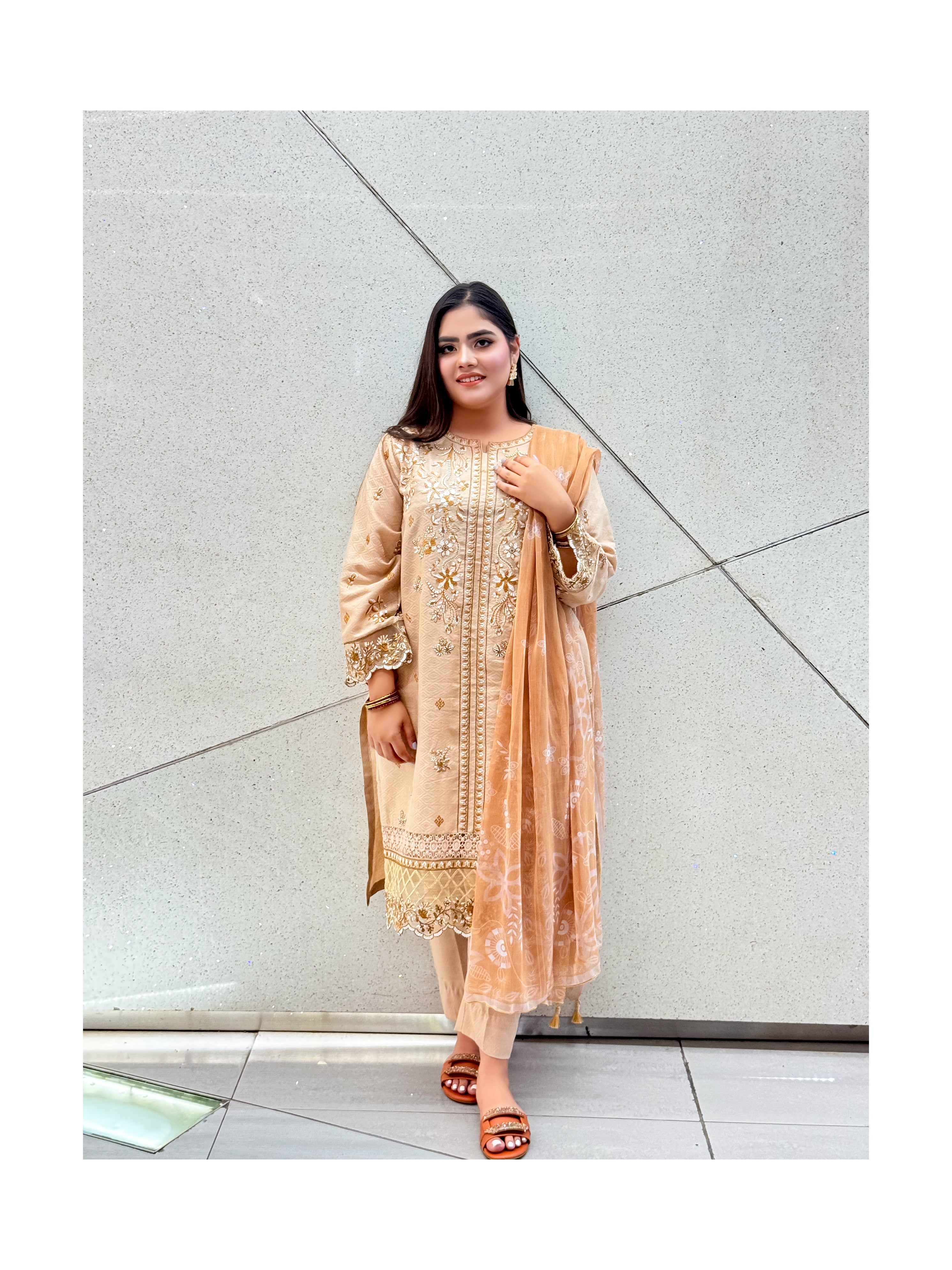 2 piece Premium Lawn Embroidered suit