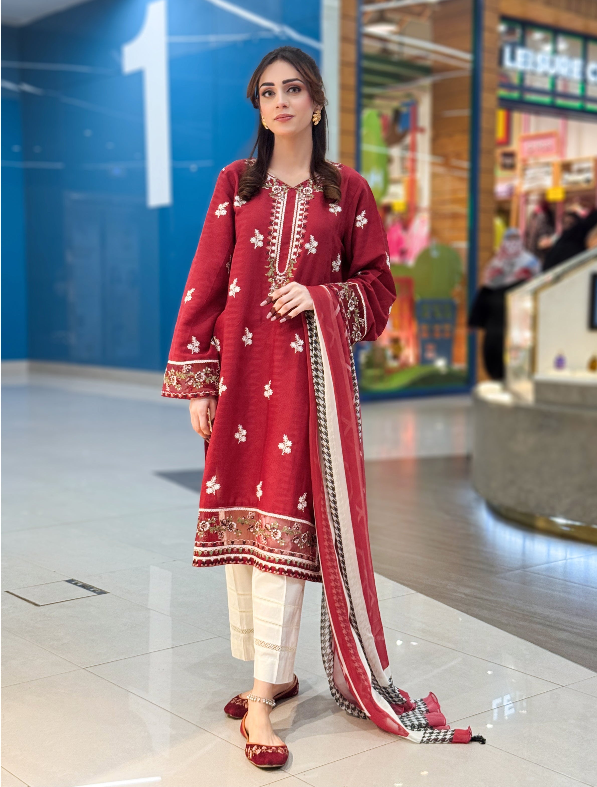 2-piece shirt and dupatta (R11232)