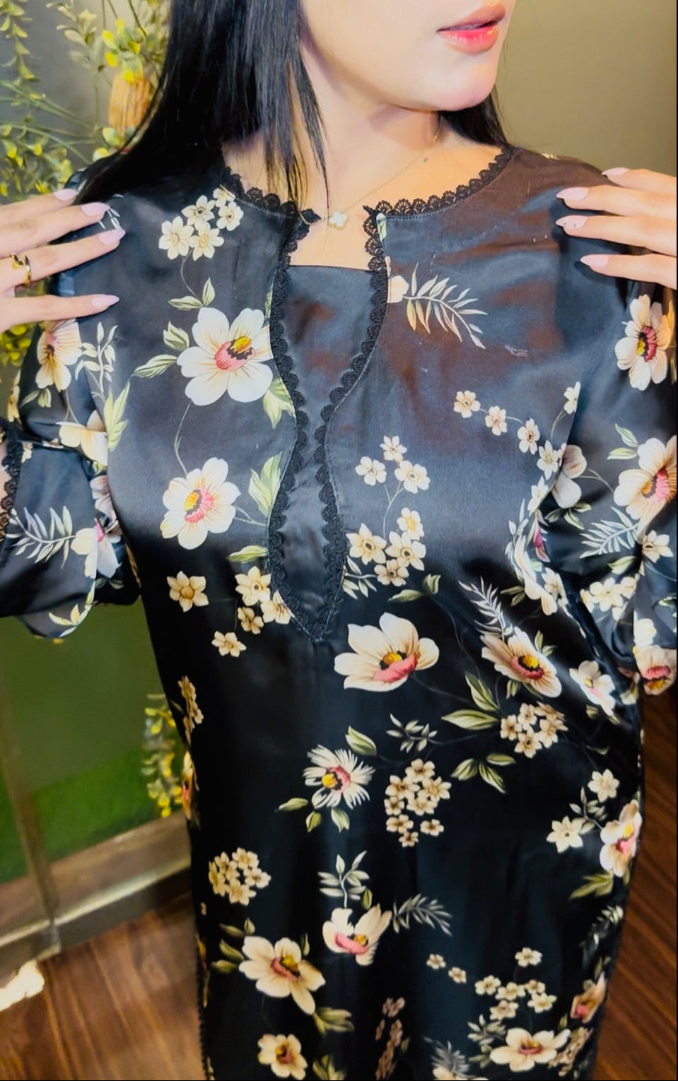 2- Piece Luxury Silk Printed Suit