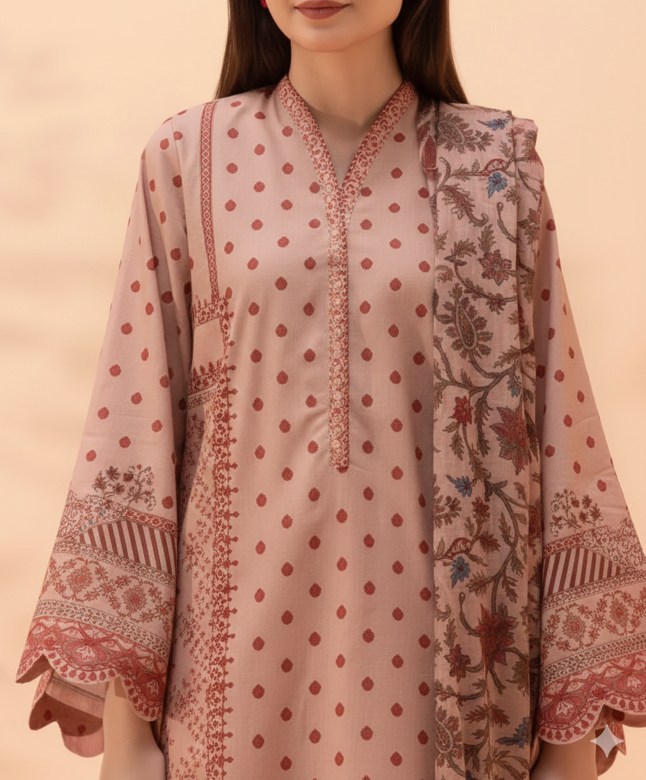 3 Piece - Printed Lawn Suit