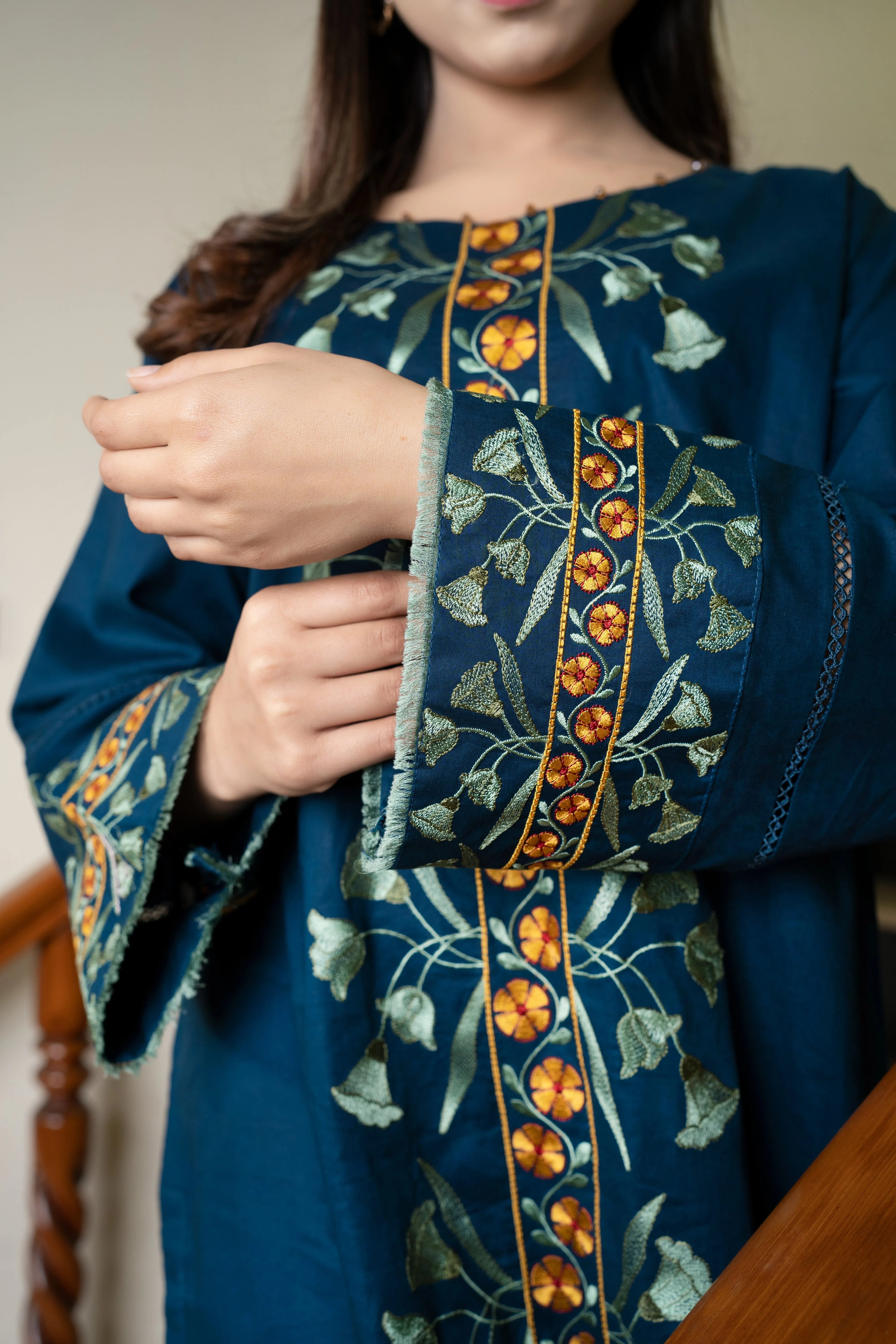 2 - Piece Embroidery Suit (B11203)