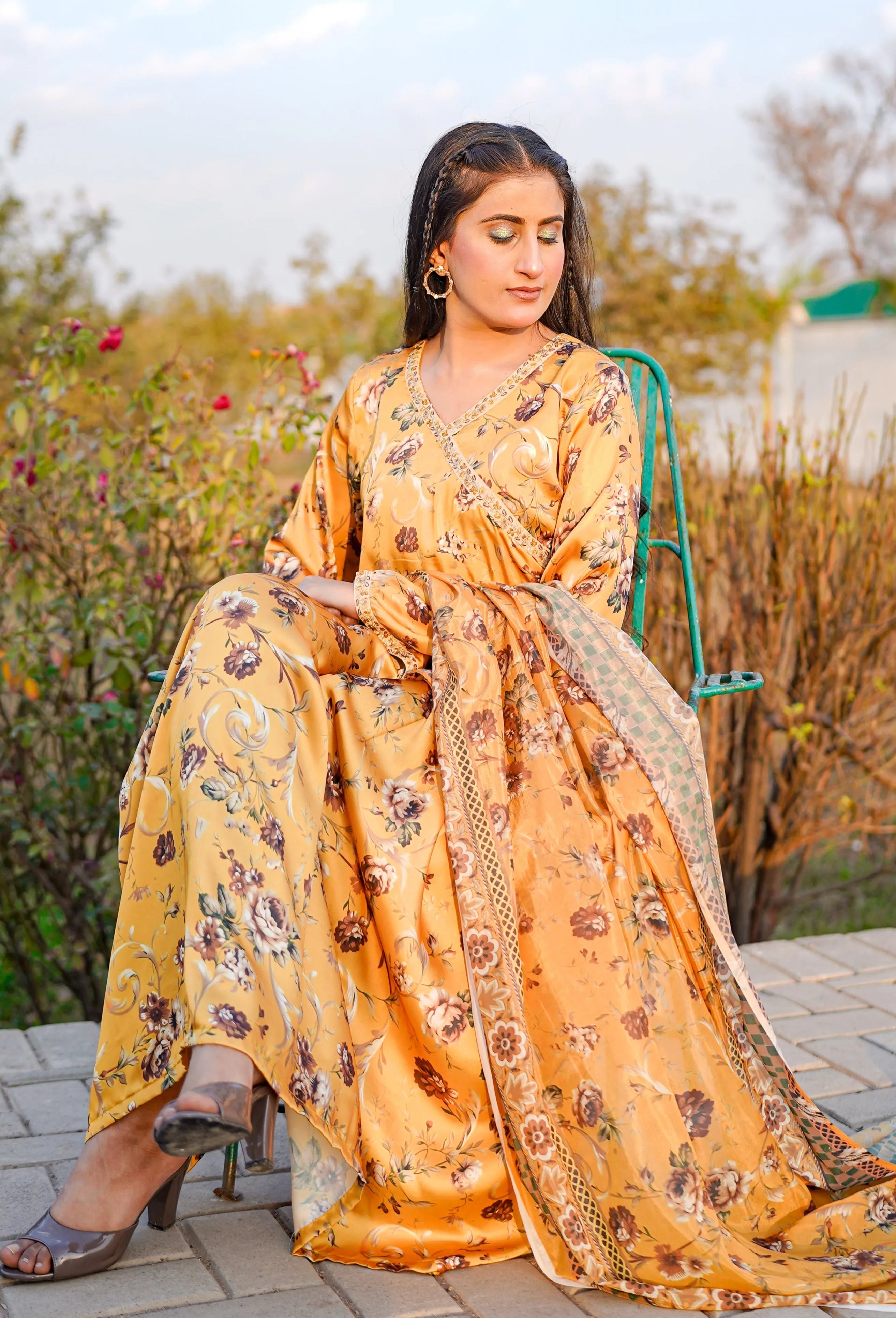 2- Piece Printed Suit (G11227)