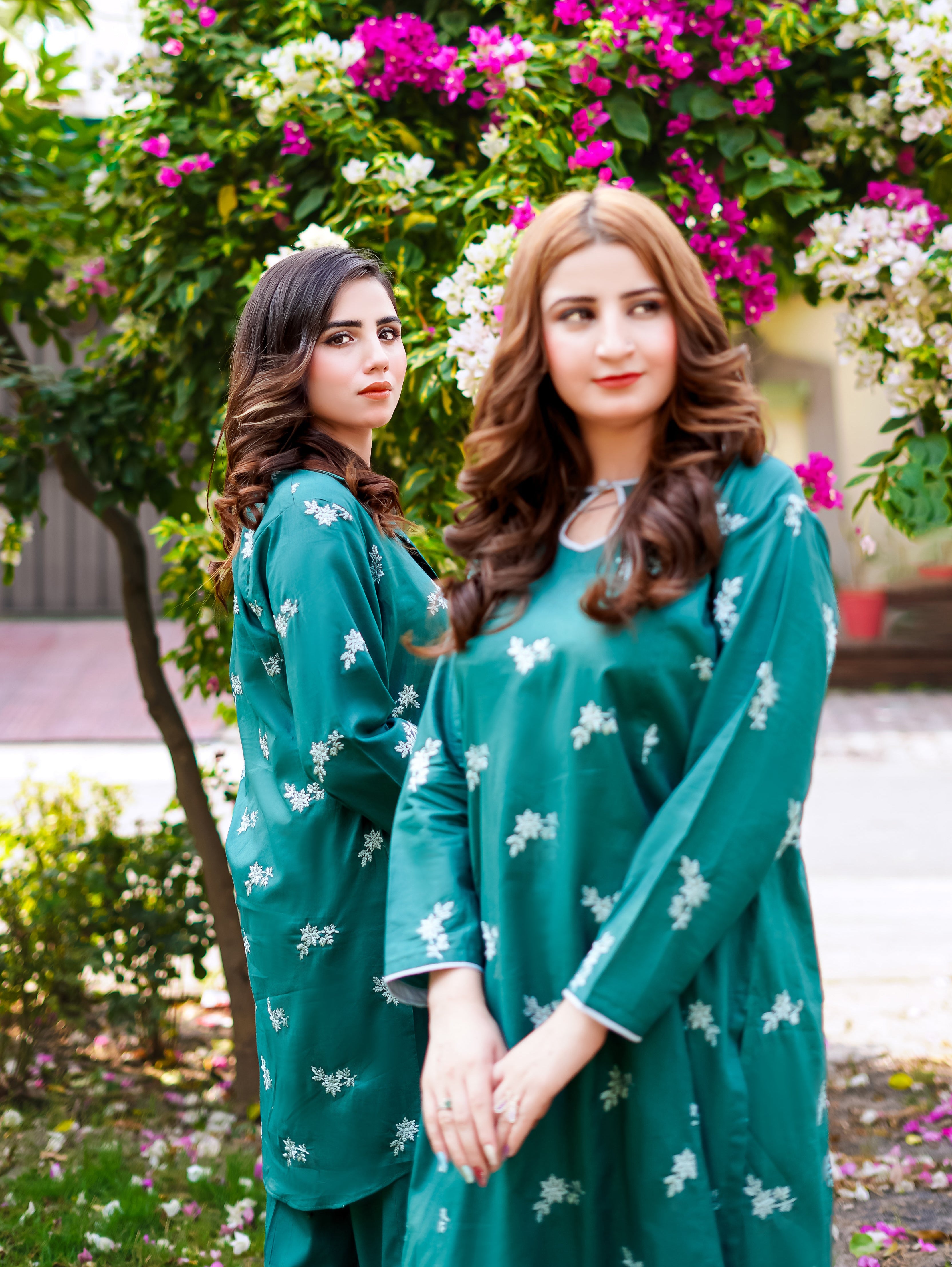 2- Piece Embroidered Suit (G11218)