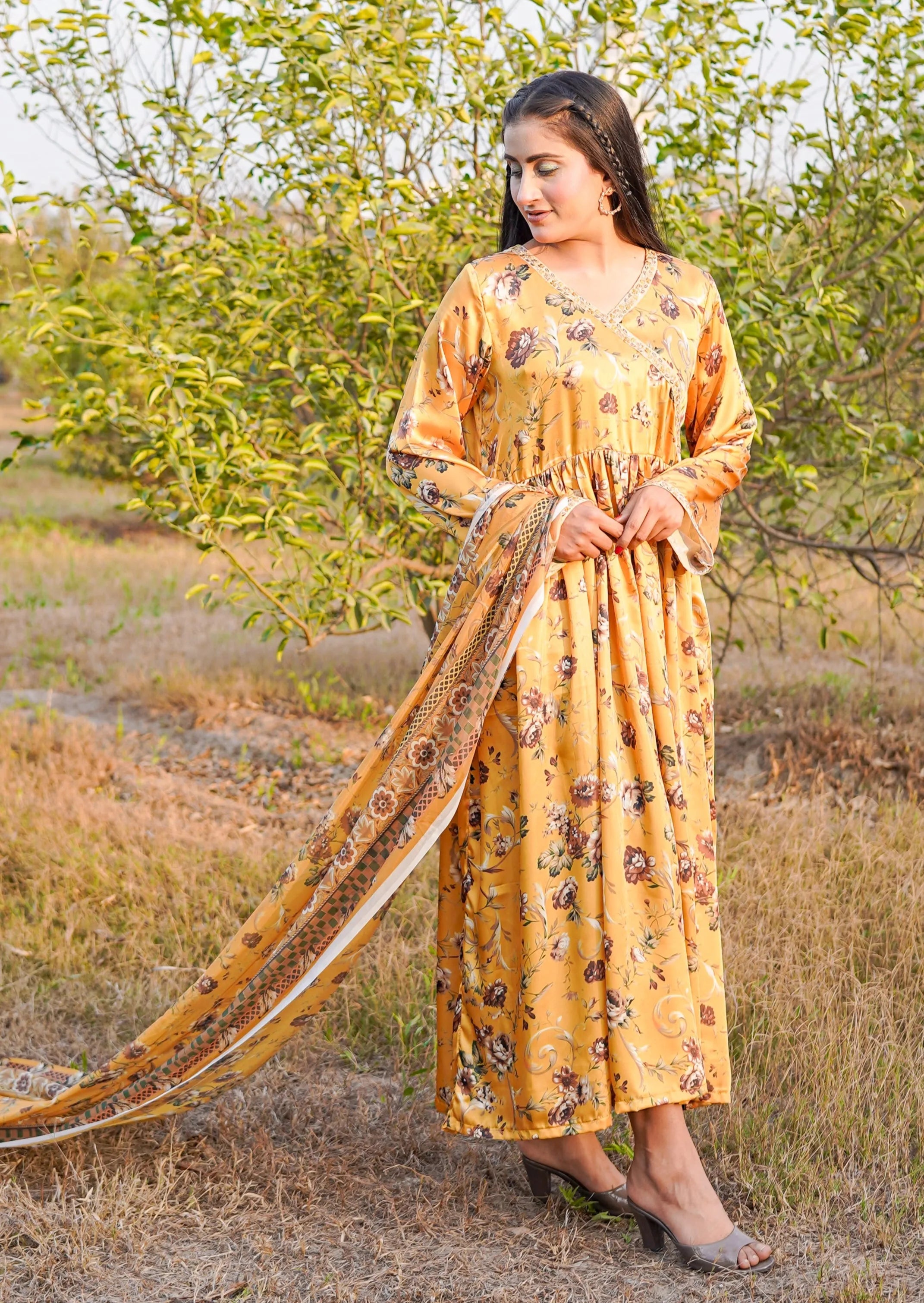 2- Piece Printed Suit (G11227)