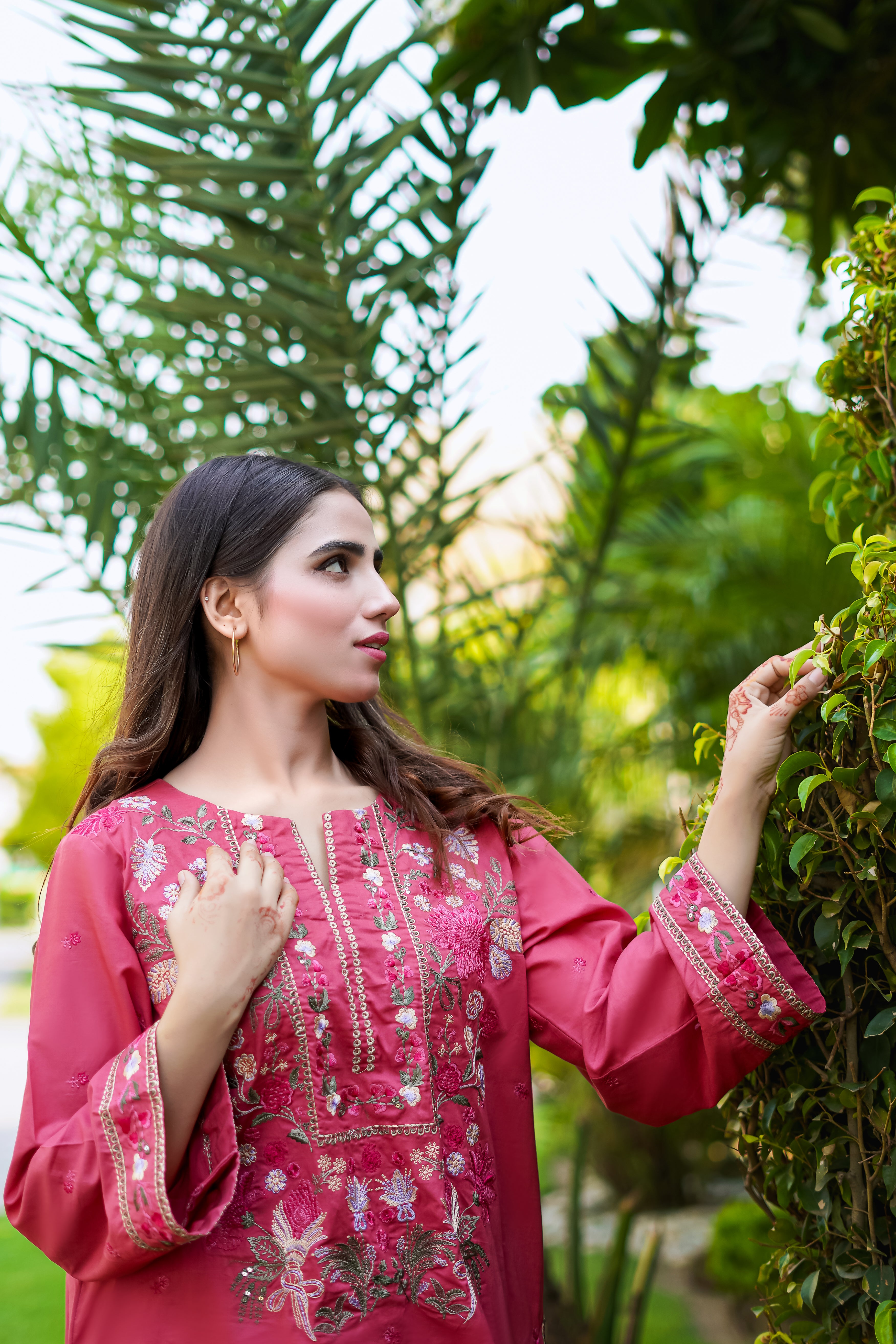 2- Piece Embroidered Suit (P11217)