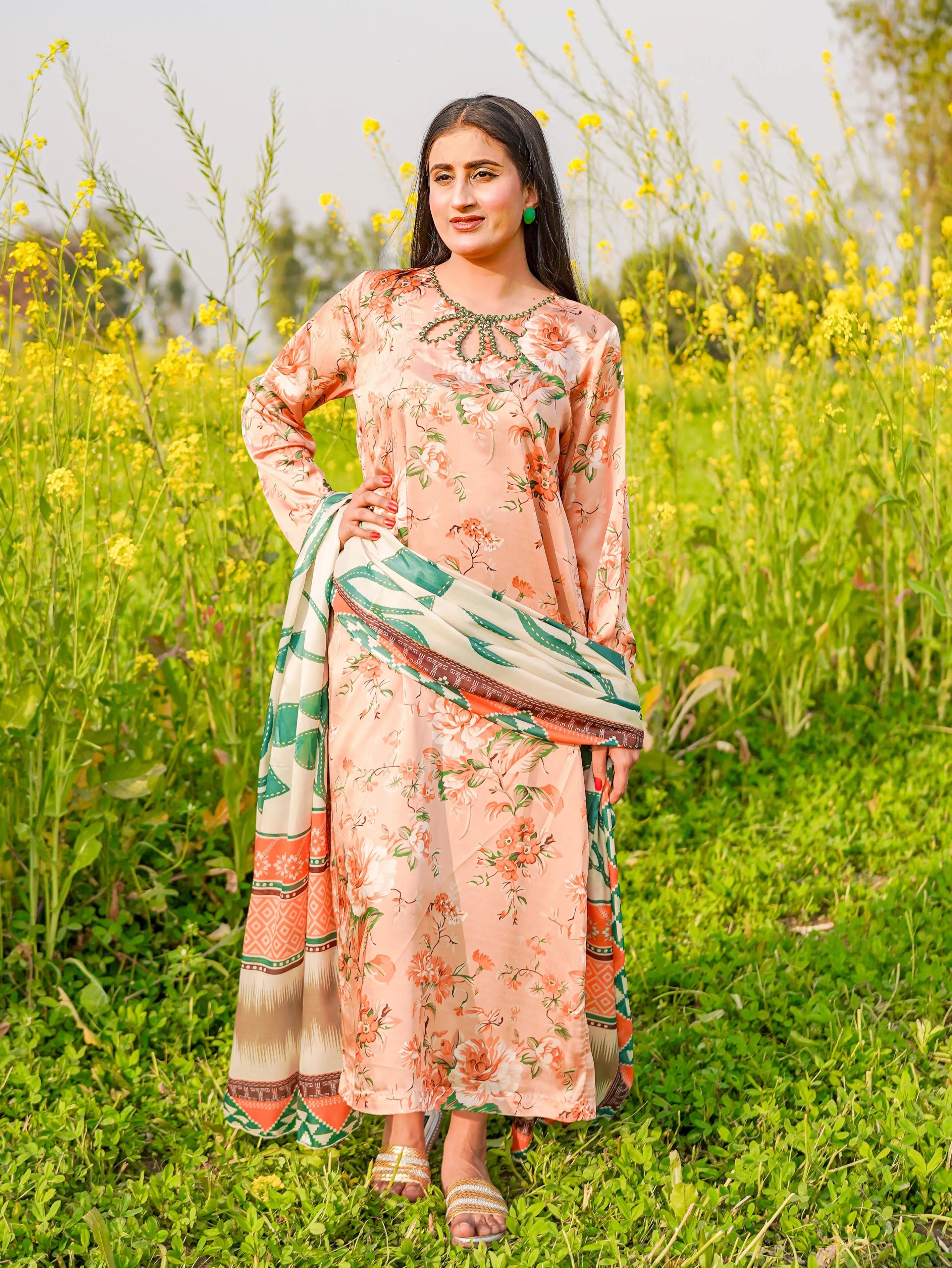 2- Piece Printed Suit (S11228)