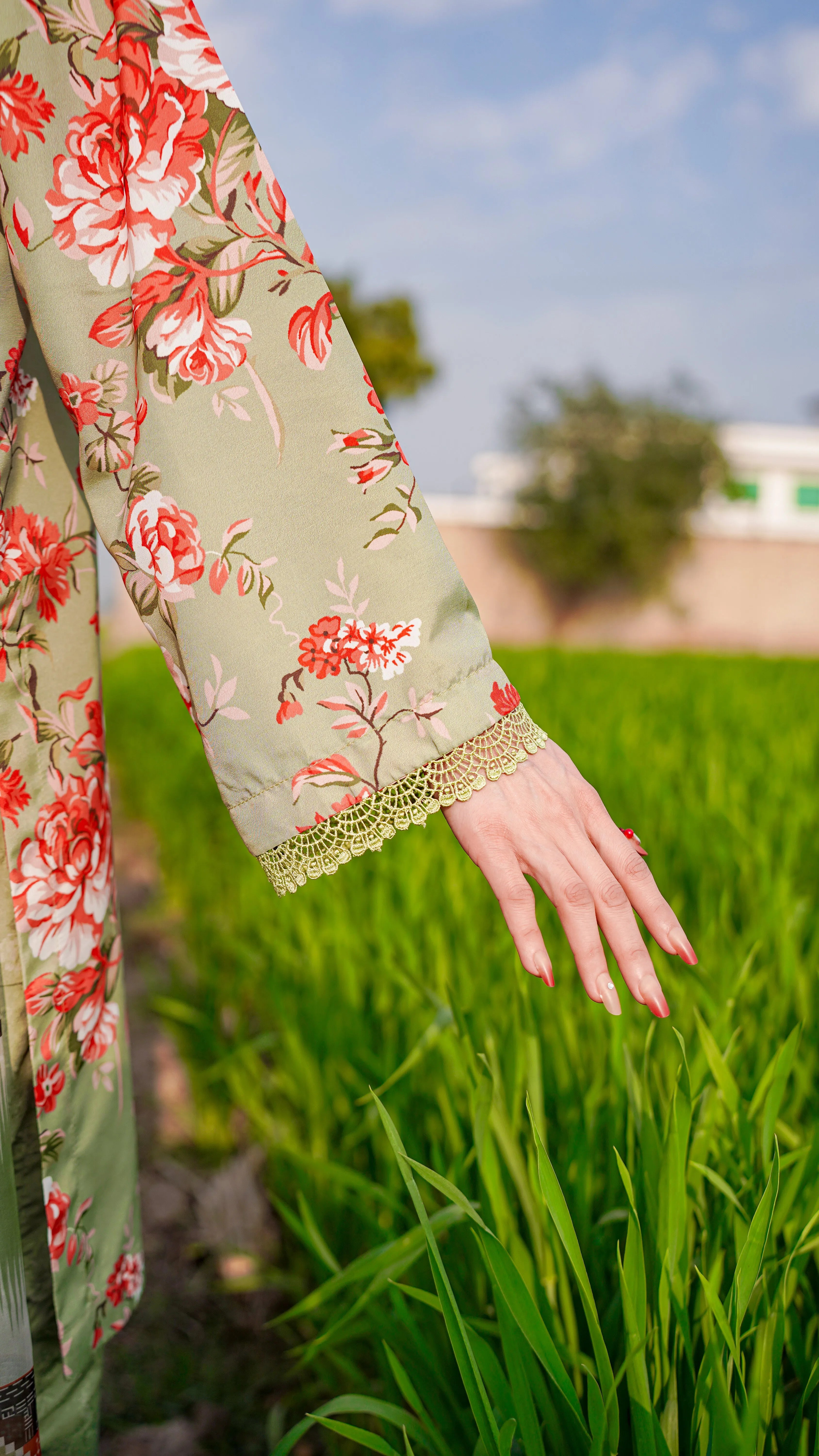 3- Piece Printed Suit (G11223)