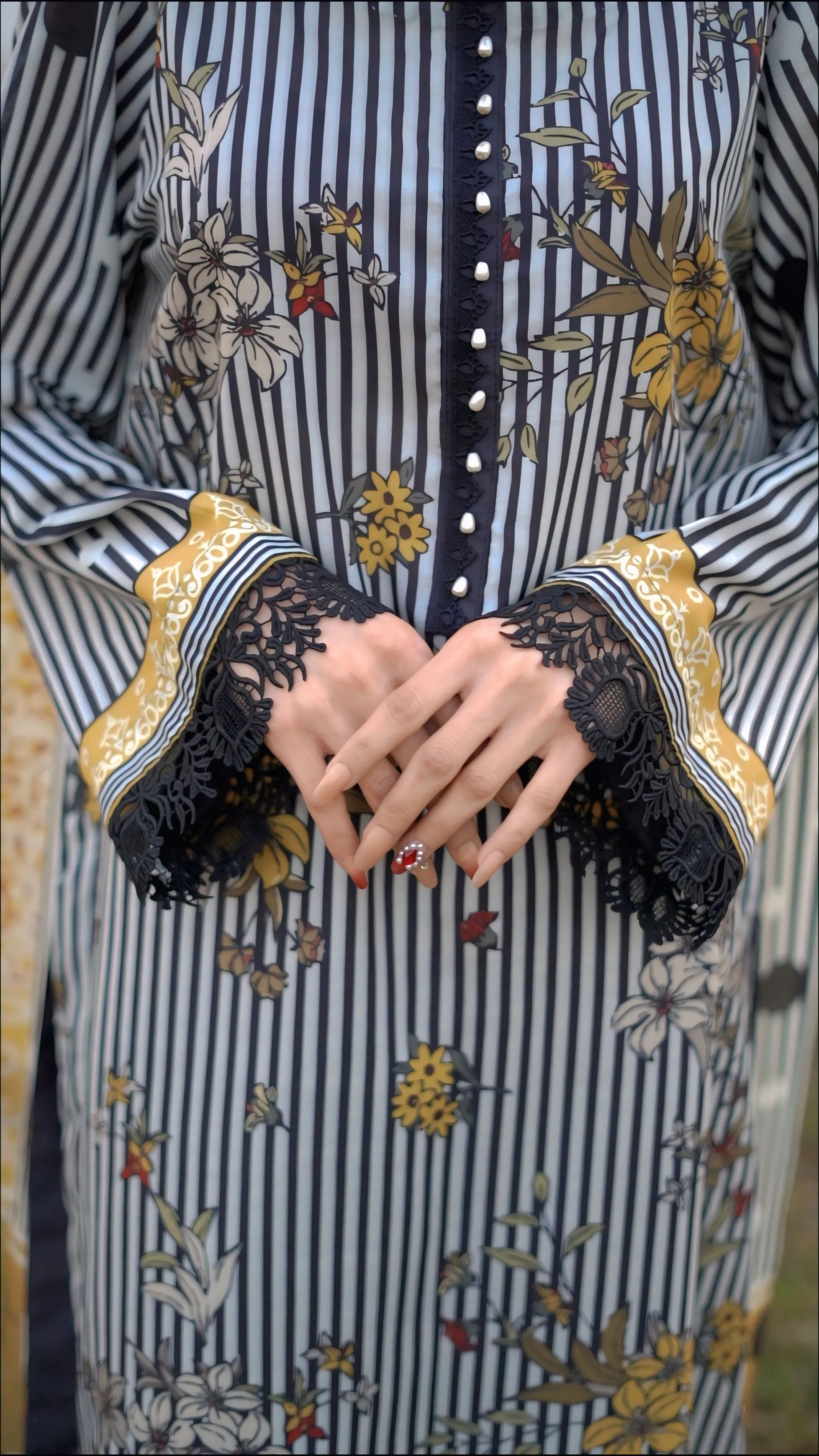 3- Piece Printed Suit (R11226)